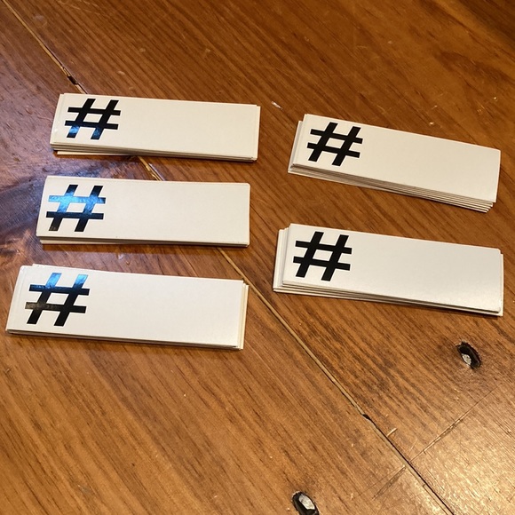 ### Blank HASHTAG Stickers ### Bundle/25 ### Laptop Car ### Support A Cause - Picture 4 of 4